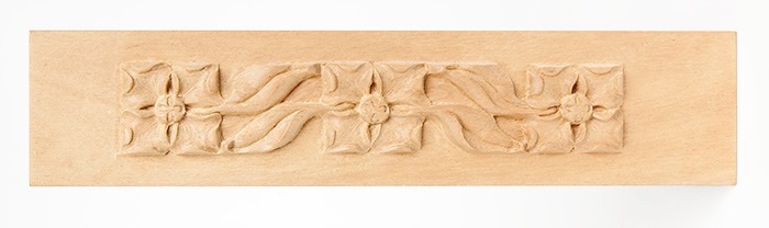 Mahogany Floral Relief