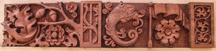 Mahogany Period Carving